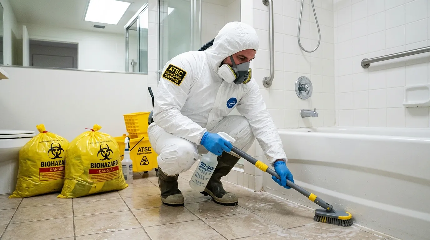 Decontamination equipment deployed for Blood Cleanup in South Orange